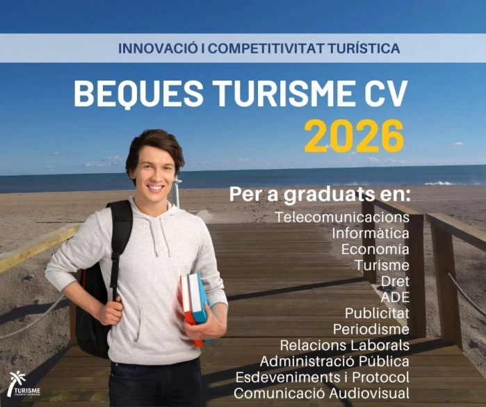 Turisme Comunitat Valenciana convoca nuevas becas de especialización para impulsar el talento en el sector turístico