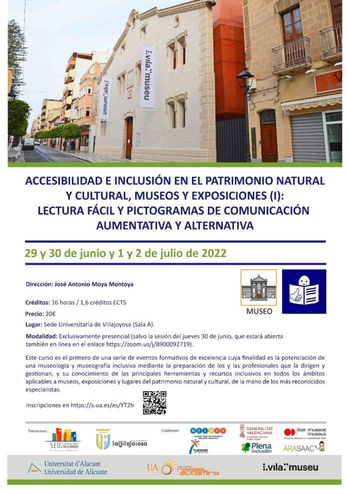 Accesibilidad e inclusión en el patrimonio natural y cultural, museos y exposiciones